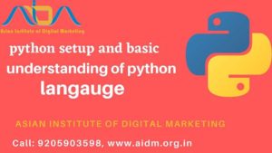 Python setup and a basic understanding of python language