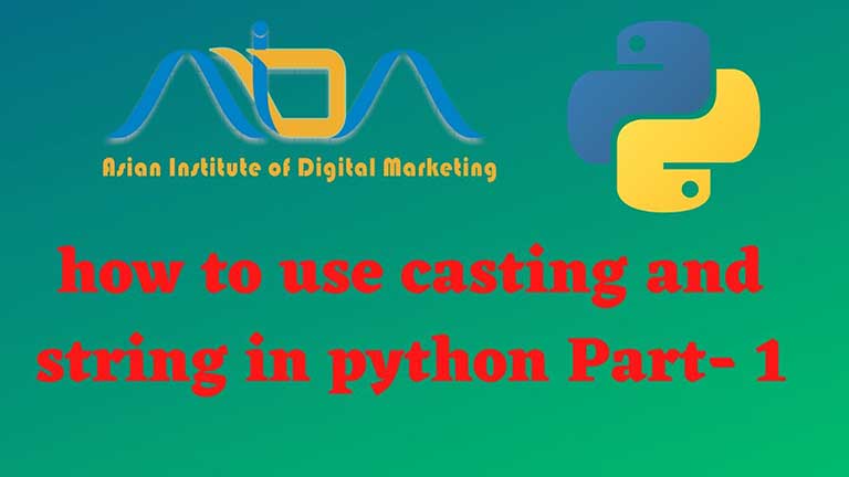 How to use casting and string in python