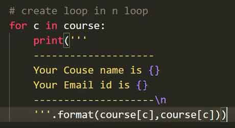 for loop in python with example
