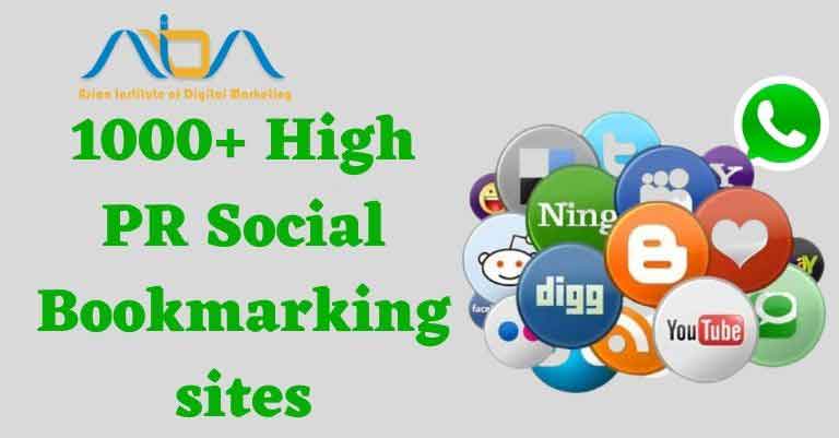 High PR Social bookmarking sites