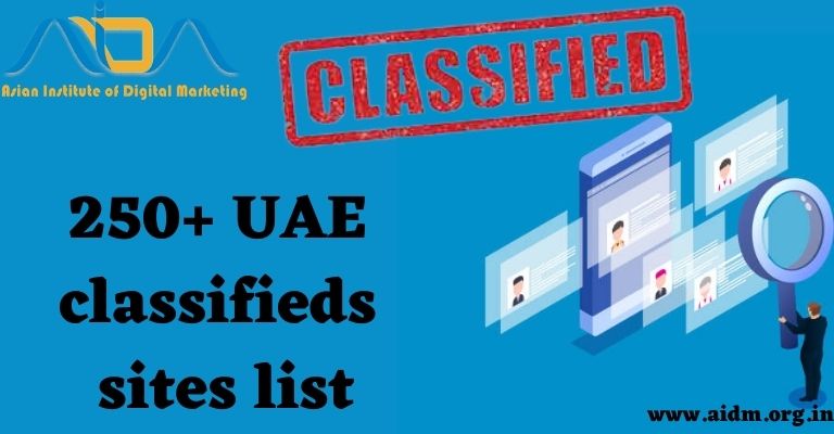 250+ UAE classified  sites list 2021